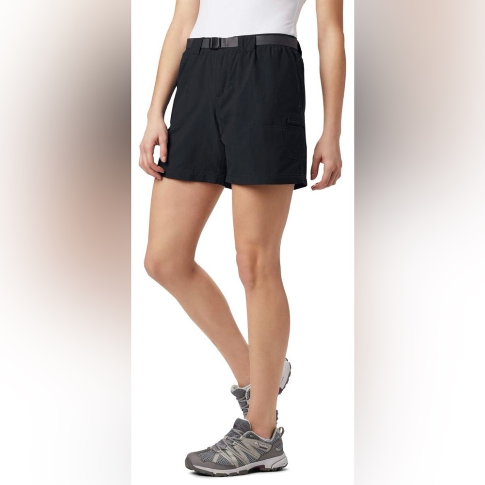 •COLUMBIA•NWOT BLACK SANDY RIVER BREATHABLE NYLON CARGO UPF30 OUTDOOR SHORTSMALL